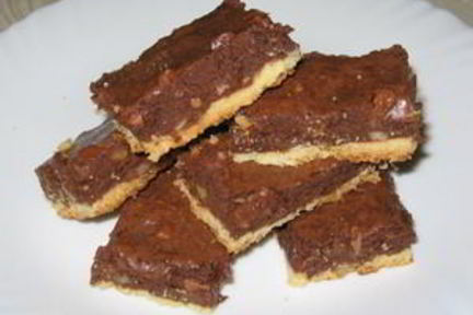 Двухслойные шоколадные брауни