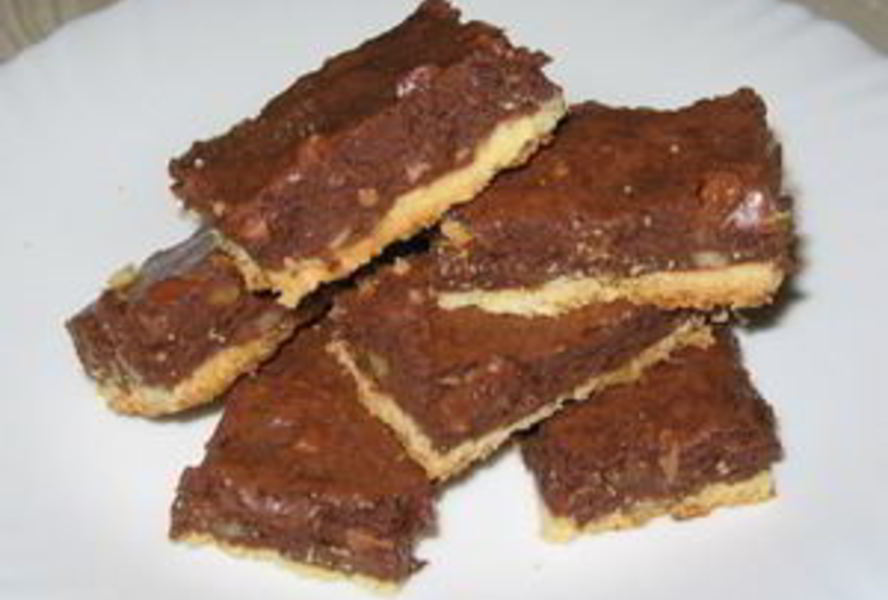 Двухслойные шоколадные брауни