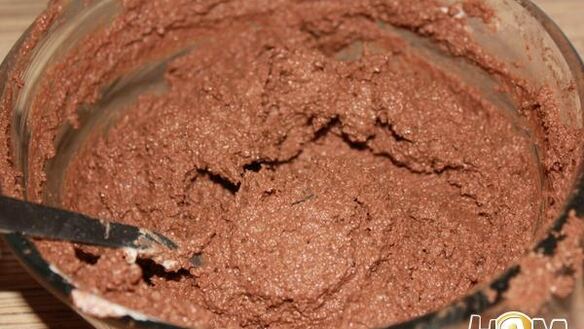 ШАГ 4. миндальное пирожное с шоколадом и грушами