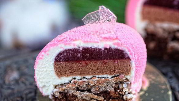 ШАГ 8. муссовое пирожное зимняя вишня