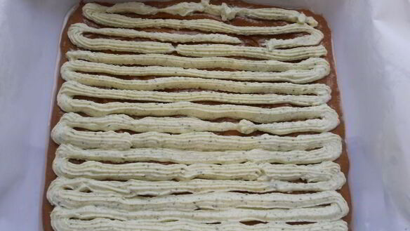 ШАГ 7. пирожное брауни с мятой и творожной прослойкой