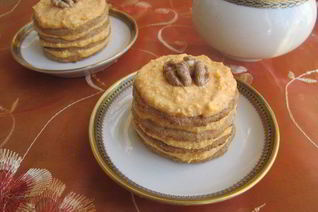 Пирожное с тыквенно-творожным кремом