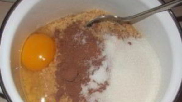 ШАГ 4. пирожное шоколадная колбаска