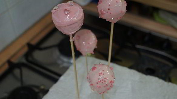 ШАГ 14. пирожные розовые кейк попсы