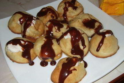 Пирожные с банановым кремом