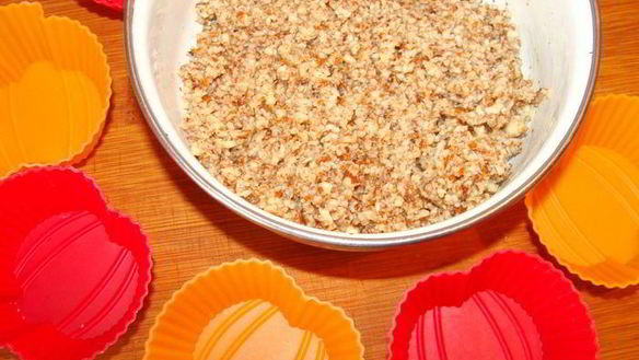 ШАГ 3. полезное миндальное пирожное с хурмой