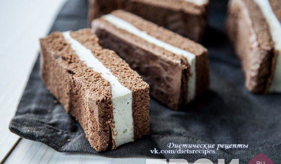 Рецепт правильное пирожное с творожной начинкой