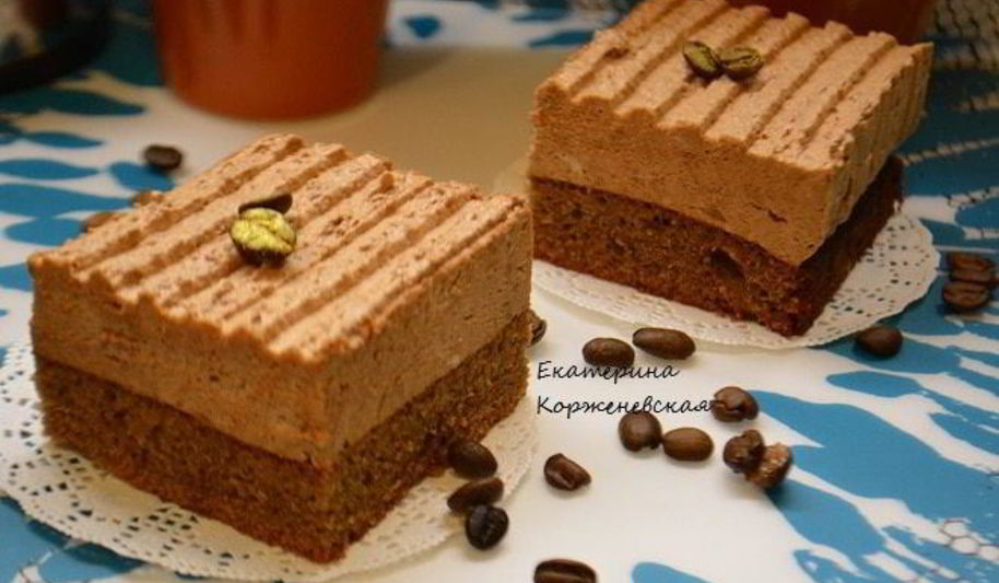 Рецепт шоколадно-муссовое пирожное
