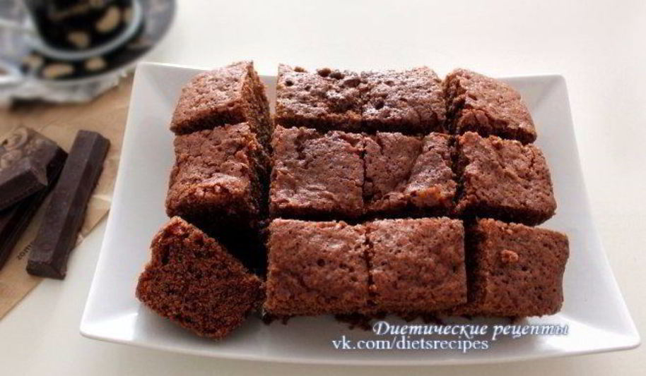 Рецепт шоколадный брауни в микроволновке
