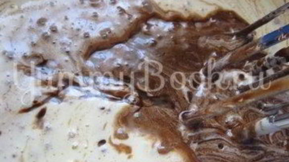 ШАГ 5. шоколадные брауни на манке с миндалем