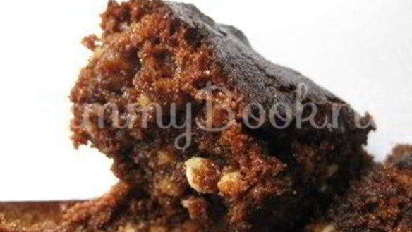 ШАГ 8. шоколадные брауни на манке с миндалем