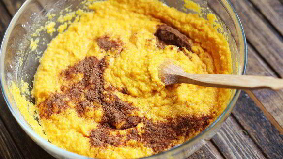 ШАГ 8. тыквенный брауни с кэробом