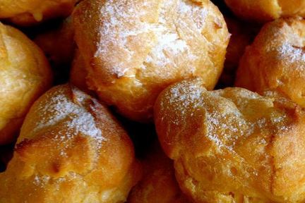 Заварные пирожные с заварным кремом