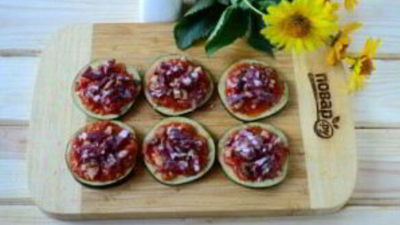 ШАГ 4. мини-пицца на баклажанах