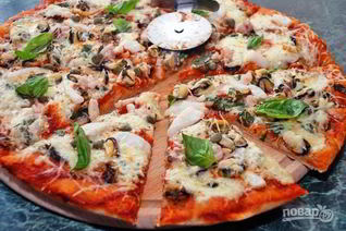 Пицца из морепродуктов