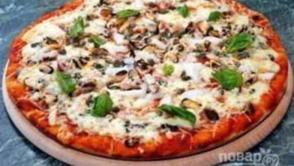 ШАГ 9. пицца из морепродуктов