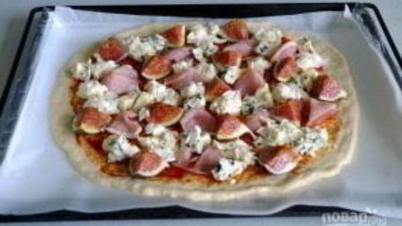 ШАГ 5. пицца из пирожкового теста в духовке