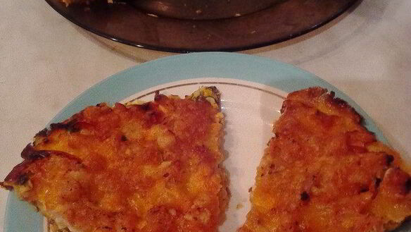 ШАГ 9. пицца из тыквы с курицей