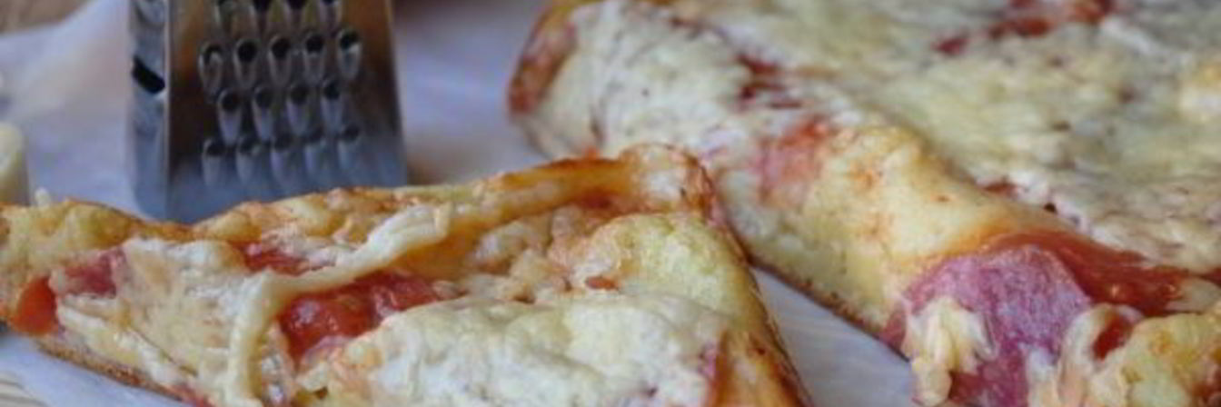 Пицца из жидкого теста на кефире