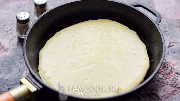 ШАГ 11. пицца из жидкого теста на сковороде