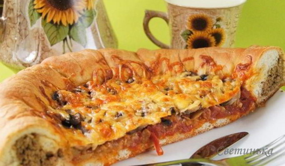 Рецепт пицца колечко, колечко, кольцо