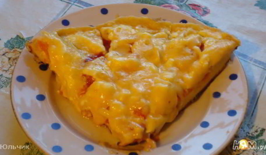 Рецепт пиццы минутки