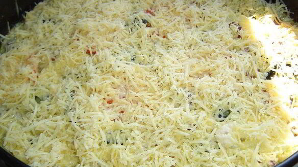 ШАГ 6. пицца на кабачковой основе