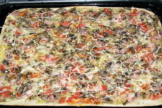 Пицца на кефире