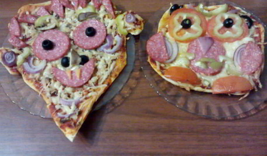 Рецепт пицца на хэллоуин — дракула и сова