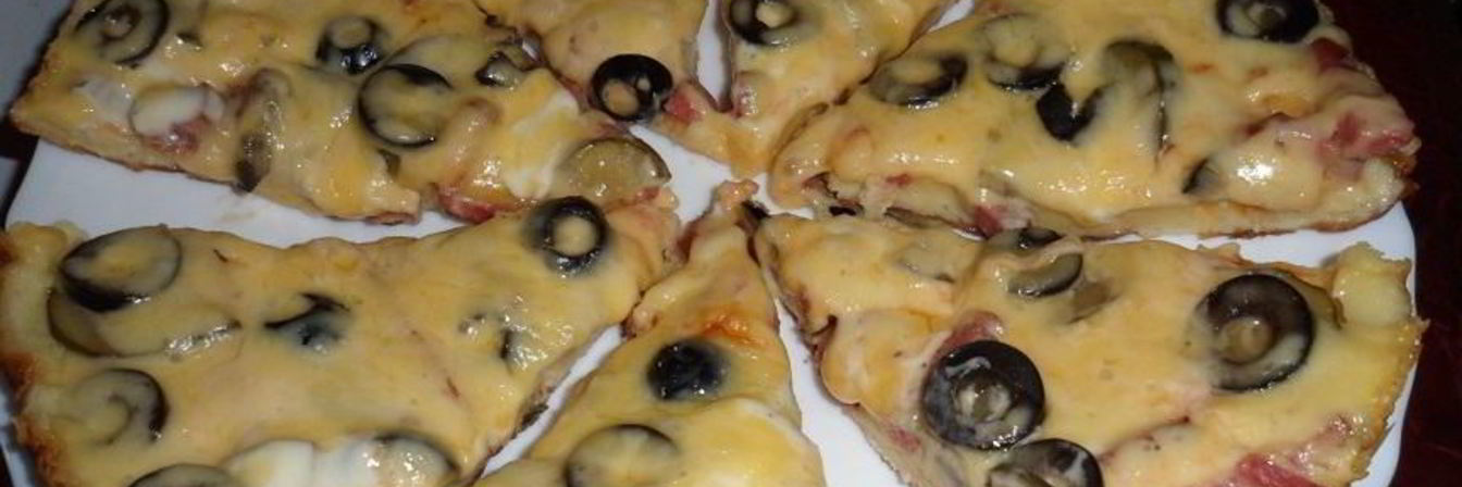 Пицца на сковороде на кефире