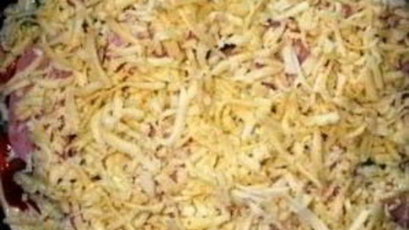 ШАГ 3. пицца на сковороде