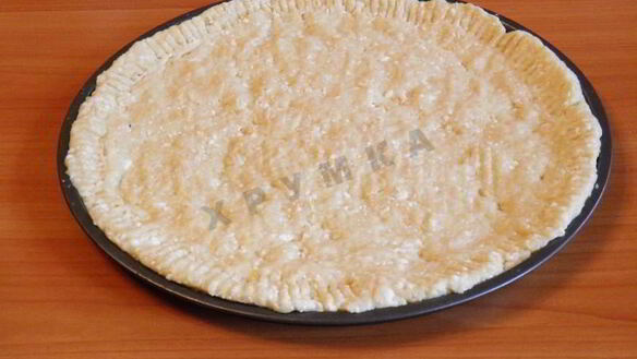 ШАГ 5. пицца на творожном тесте с курицей