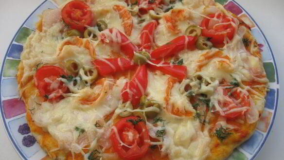 ШАГ 9. пицца на творожном тесте