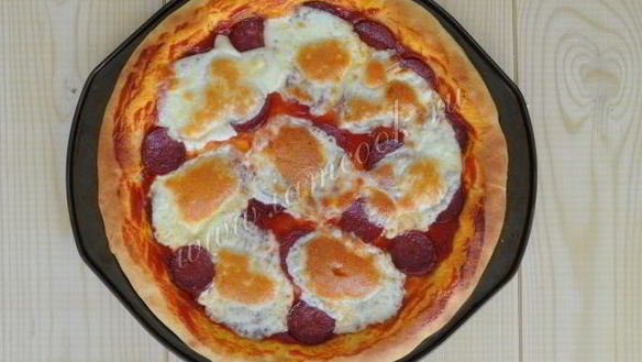 ШАГ 18. пицца пепперони с жаренной моцареллой