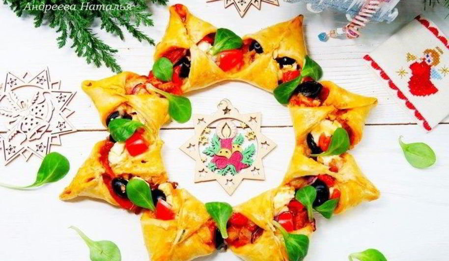 Рецепт пицца рождественский венок