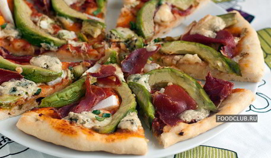 Рецепт пицца с авокадо