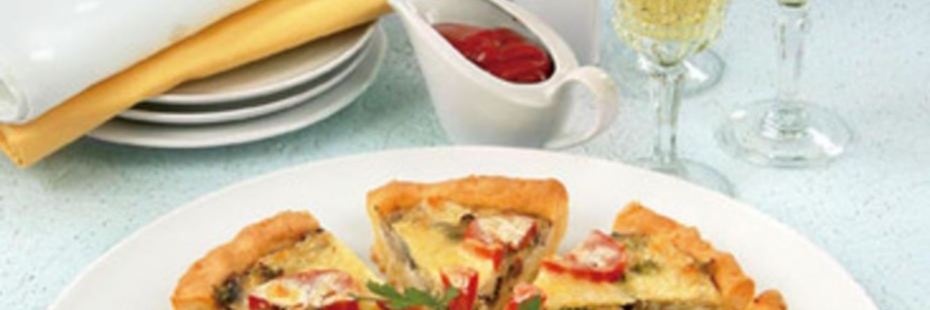 Пицца с грибами и помидорами