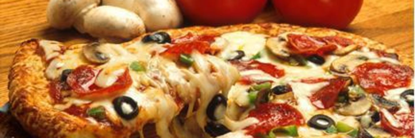 Пицца с грибами и сыром