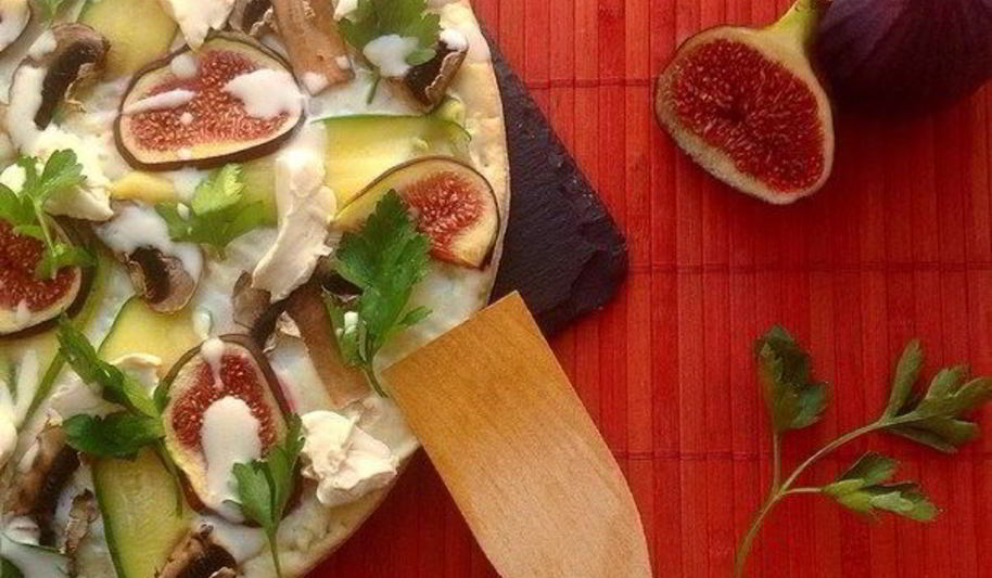 Рецепт пицца с инжиром и цукини