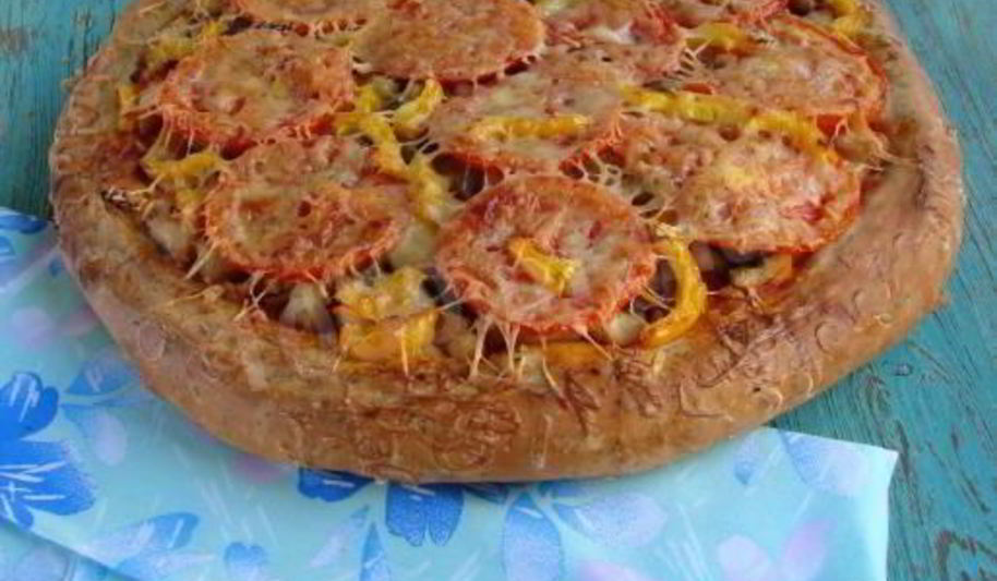 Рецепт пицца с куриным филе и грибами