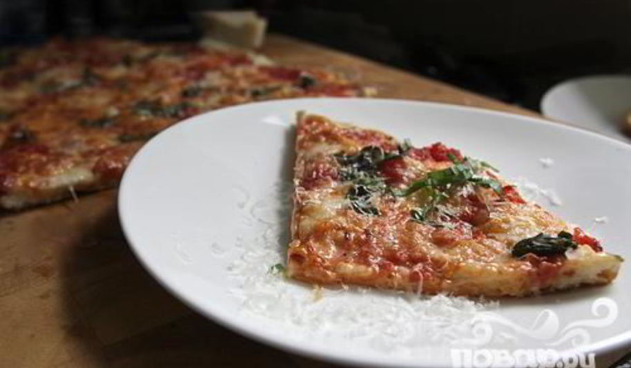 Рецепт пицца с помидорами и базиликом
