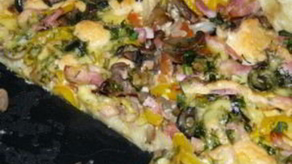 ШАГ 3. пицца с сыром и грибами