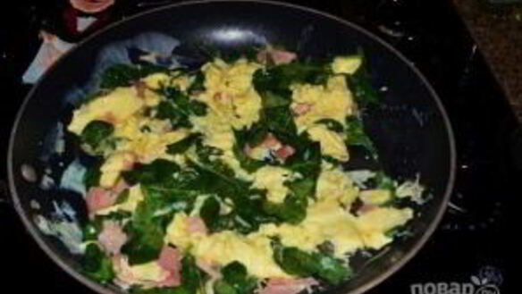 ШАГ 2. пицца с сыром и ветчиной