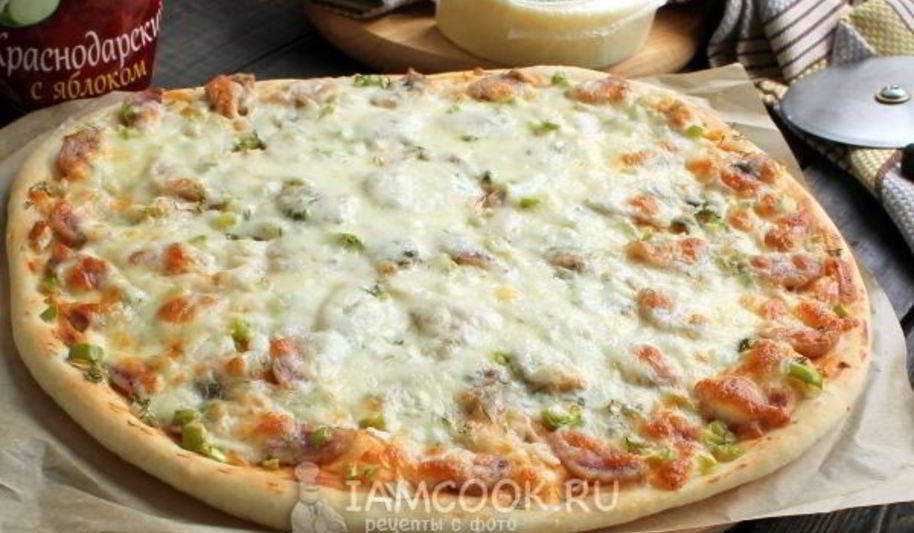 Рецепт пицца с сыром сулугуни