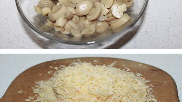 ШАГ 3. пицца с ветчиной