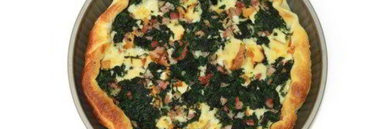 Пицца со шпинатом