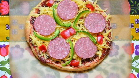 ШАГ 6. пицца со сливовым соусом