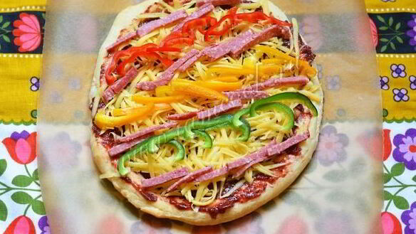 ШАГ 7. пицца со сливовым соусом