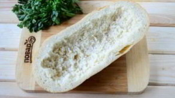 ШАГ 3. пицца в батоне