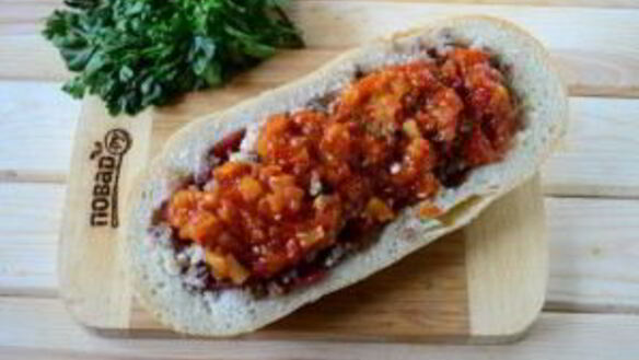 ШАГ 6. пицца в батоне